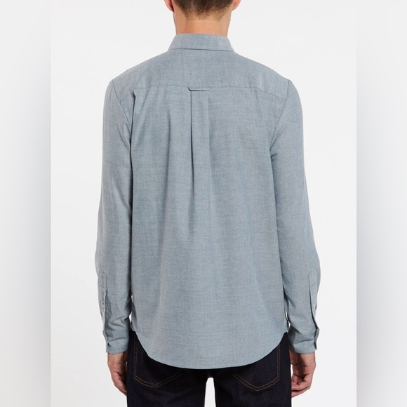 2/49$ Men’s Volcom blue OXFORD STRETCH long sleeves SHIRT size medium - Picture 14 of 16